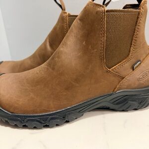 Keen anchorage Men's 11.5 Tan Leather waterproof Boots